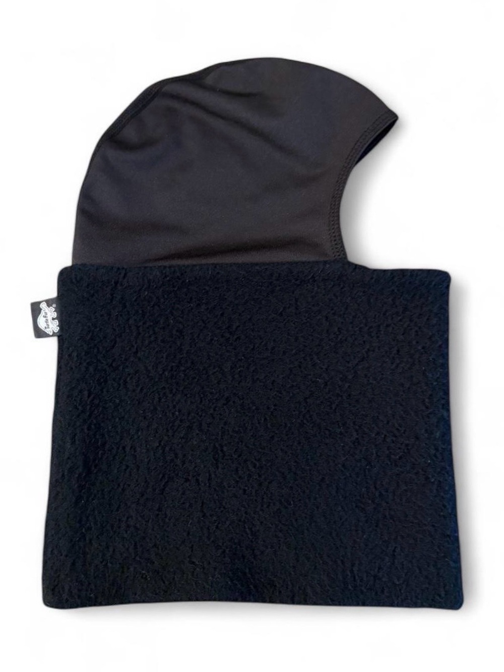 Turtle Fur technical classic black fleece under ski helmet balaclava- unisex fit